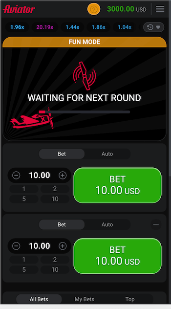 Bis zur nächsten Aviator Spielrunde dauert es nur wenige Sekunden